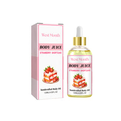 Strawberry Body Oil - 120ml | All-Natural Hydrating Body Juice Oil

