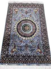 Hand-Knotted Parak Rug – Gray, 40” x 60” | Afghan Wool Rug Rugistan