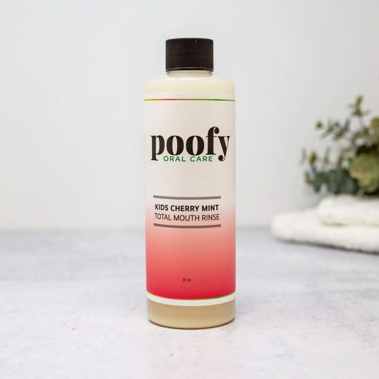 Kids Cherry Mint Total Mouth Rinse Poofy Organics