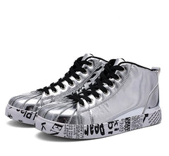 High-Top Patent Leather Sneakers – Style, Comfort & Durability