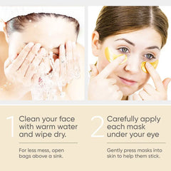 24K Gold Eye Patches for Under-Eye Care Family Shopolf