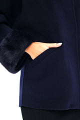 Genuine Mink Fur Virgin Wool Coat Alaska® Outerwear Company