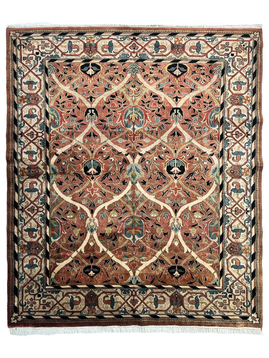 William Morris Hand-Knotted Wool Luxury Handmade Rug - 7'10" x 9'10" Rugistan