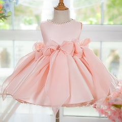 Girlish Dress With Bows