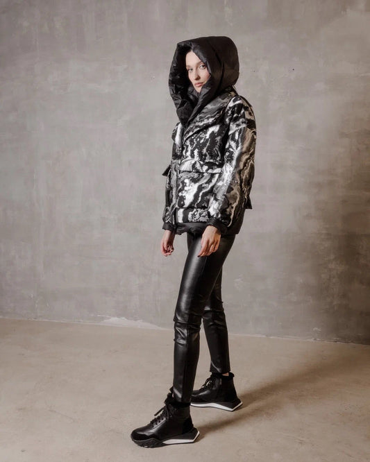 Marble Jacquard Down Fill Coat Alaska® Outerwear Company