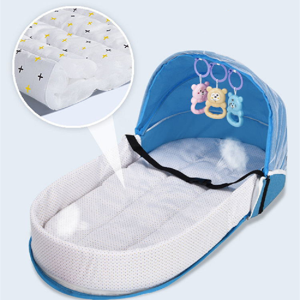 Portable Baby Travel Bed Crib with Mosquito Net Family Shopolf