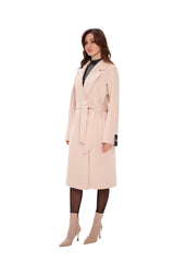 Chester Premium Wool Cashmere Coat in Praline