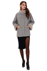 Genuine Mink Fur Virgin Wool Coat Alaska® Outerwear Company