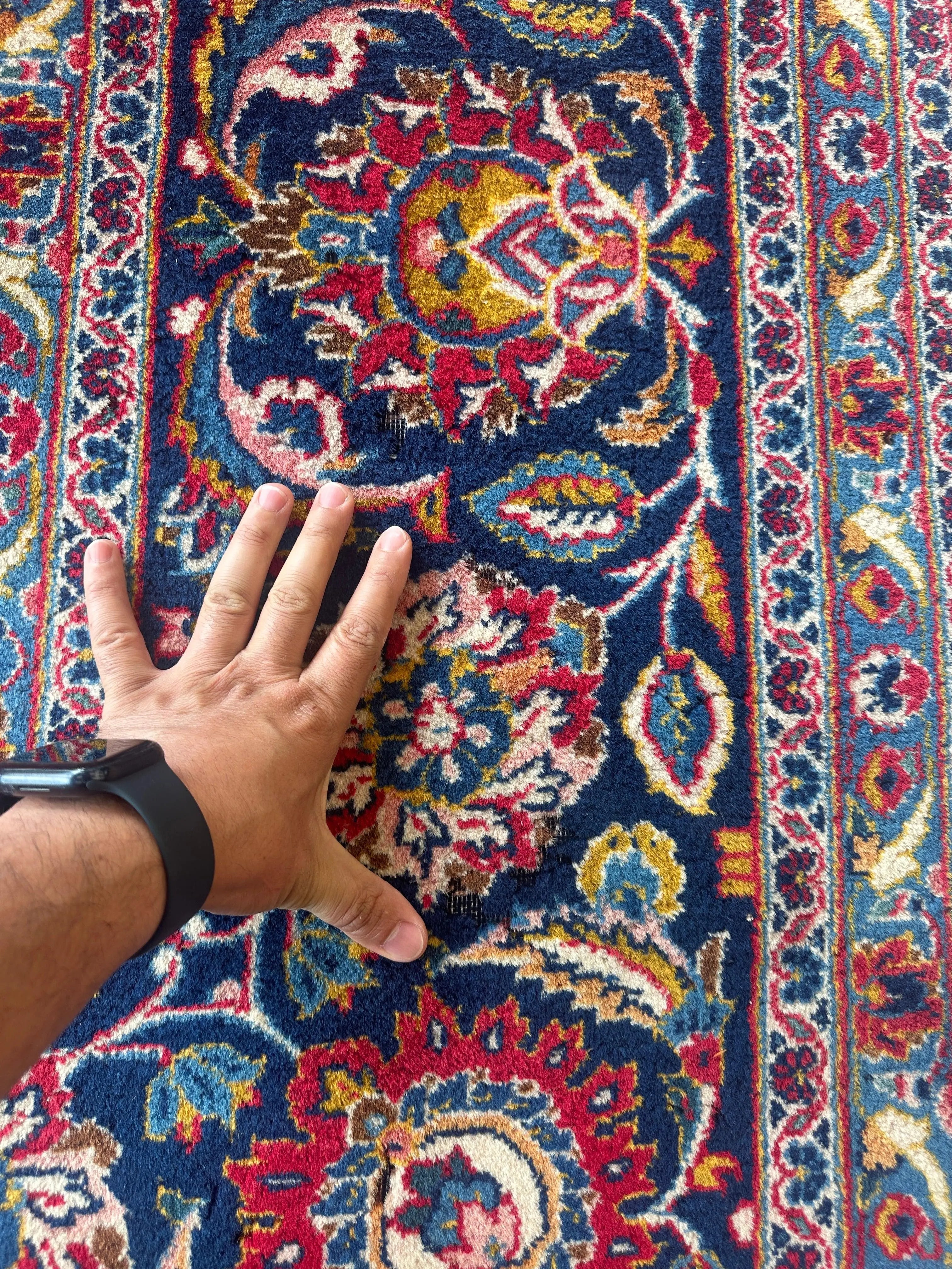Incredible Persian Kashan All Over Wool Rug 10’2” x 14’ Rugistan