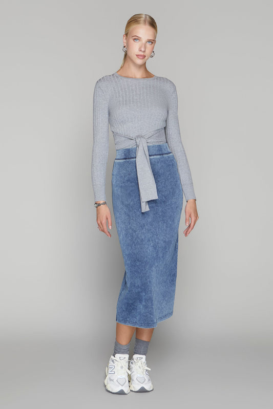 Jasper Skirt in Midwash Denim Apparalel