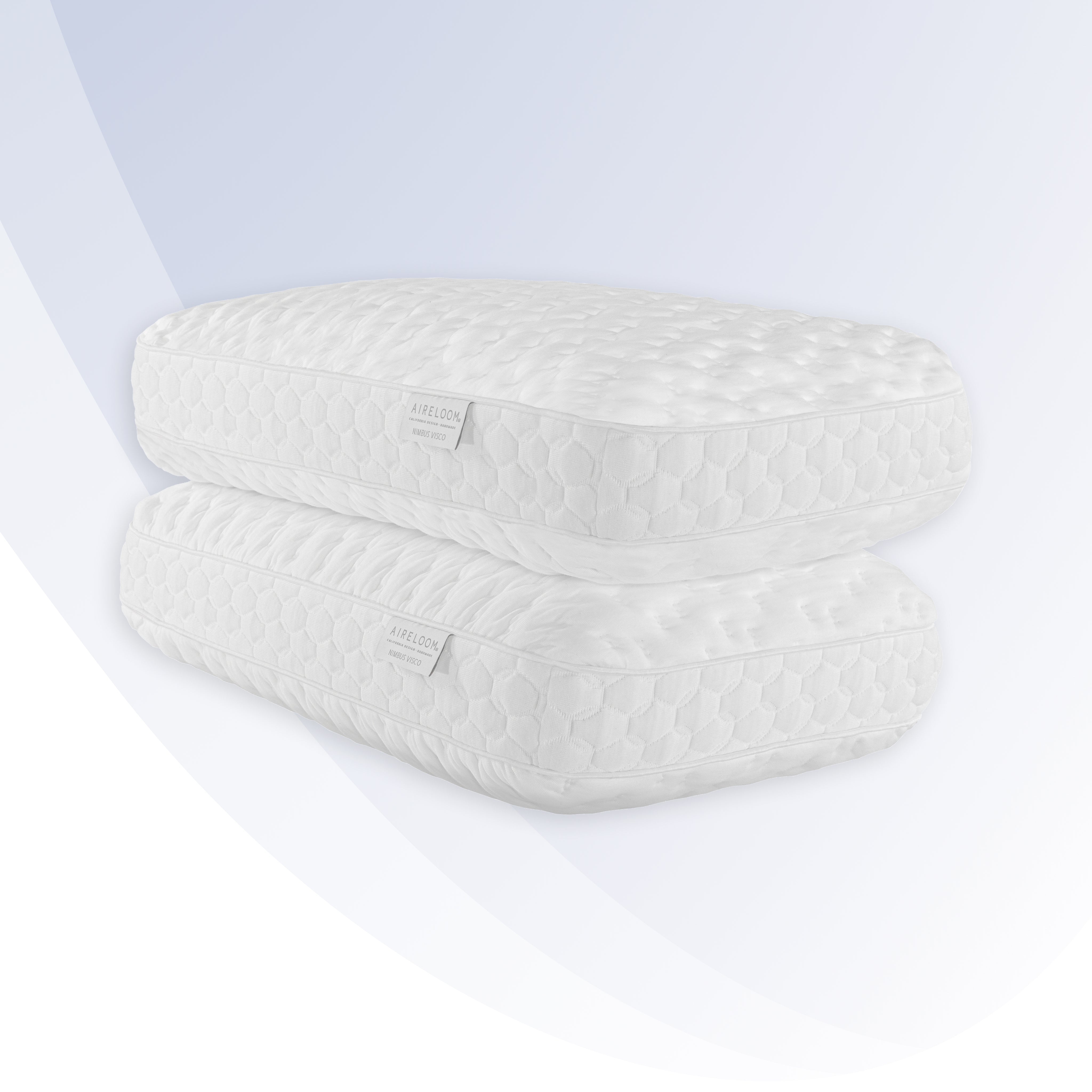 White pillow on a white background