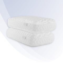White pillow on a white background