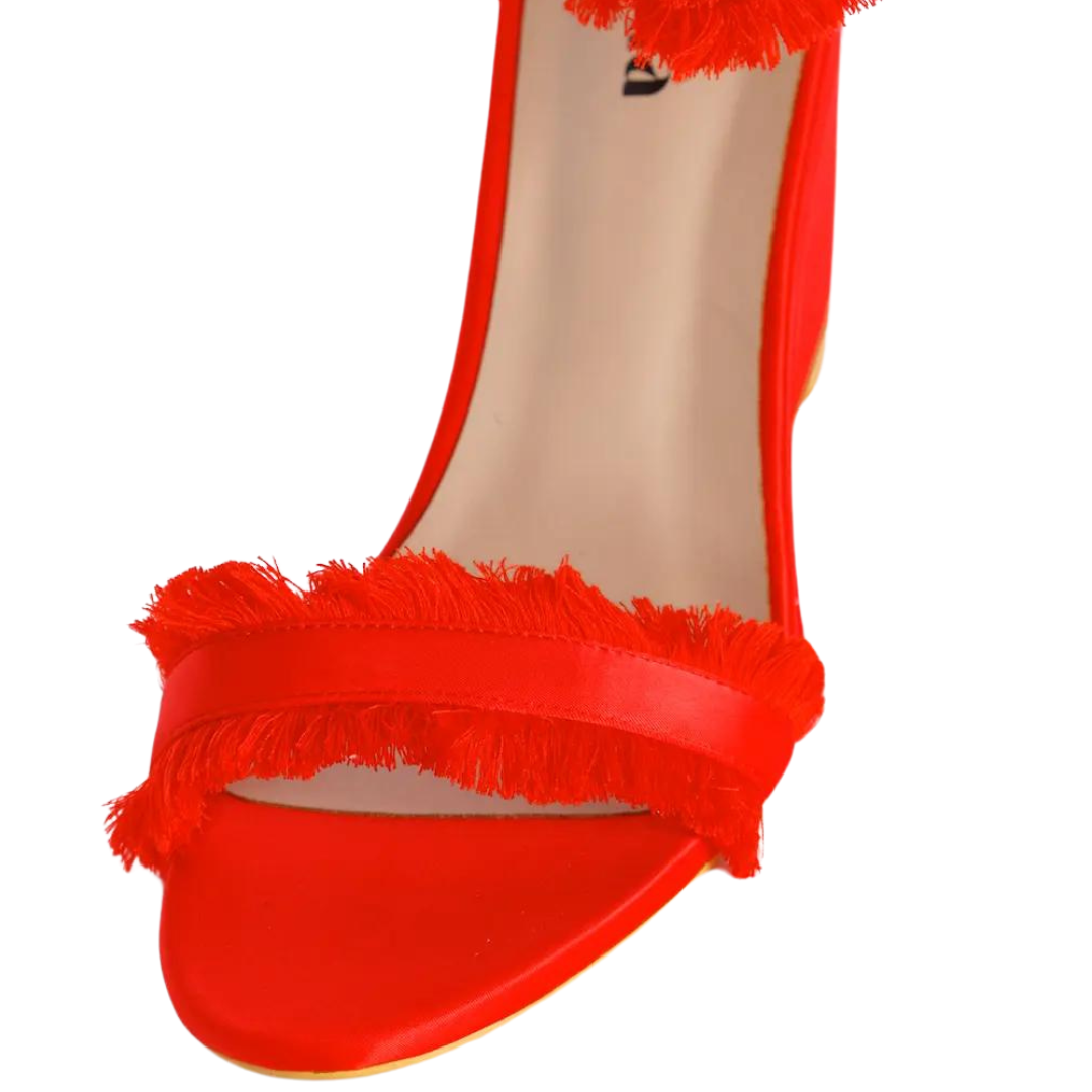 Angela Wedges Red Vaila Shoes