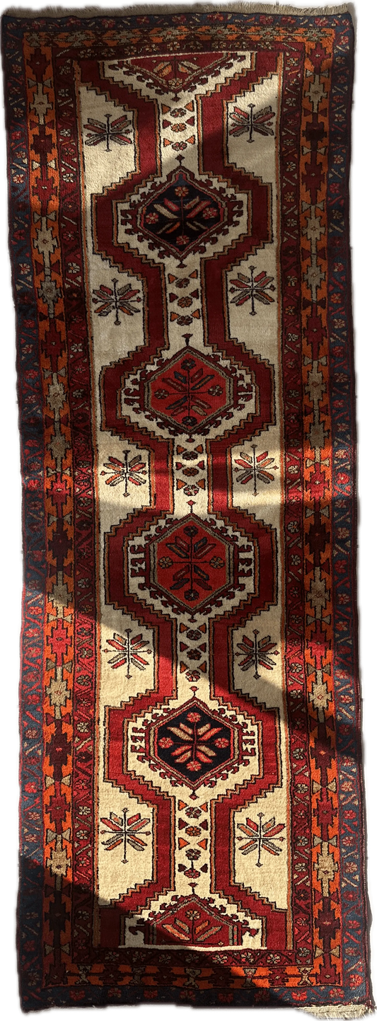 Persian Meshgi Wool Runner 3’6” x 9’10” Rugistan