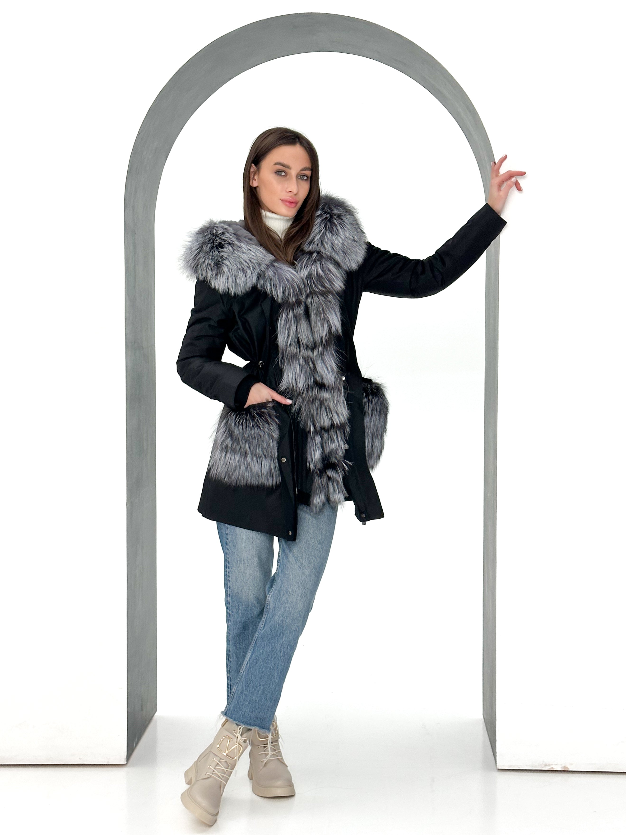 Genuine Silver Fox Fur Rabbit Fur Insulated Parka Alaska® Outerwear Company