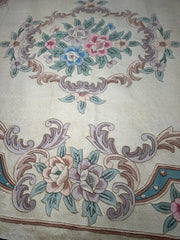 Hand-Tufted Chinese Aubusson Wool Rug – 7'10" x 11' – Luxurious Traditional Design Rugistan