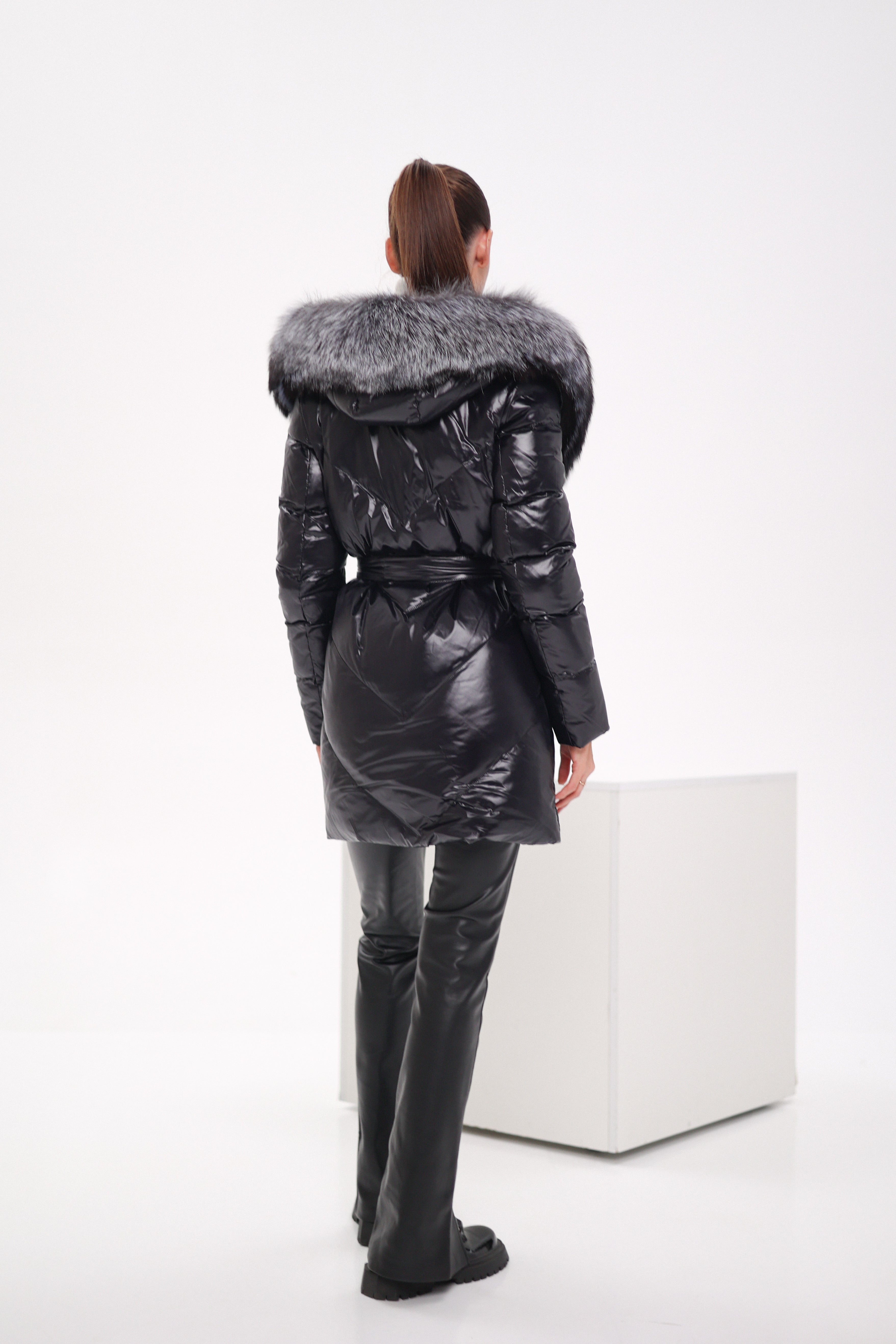 Genuine Silver Fox Fur Down Fill Coat Alaska® Outerwear Company