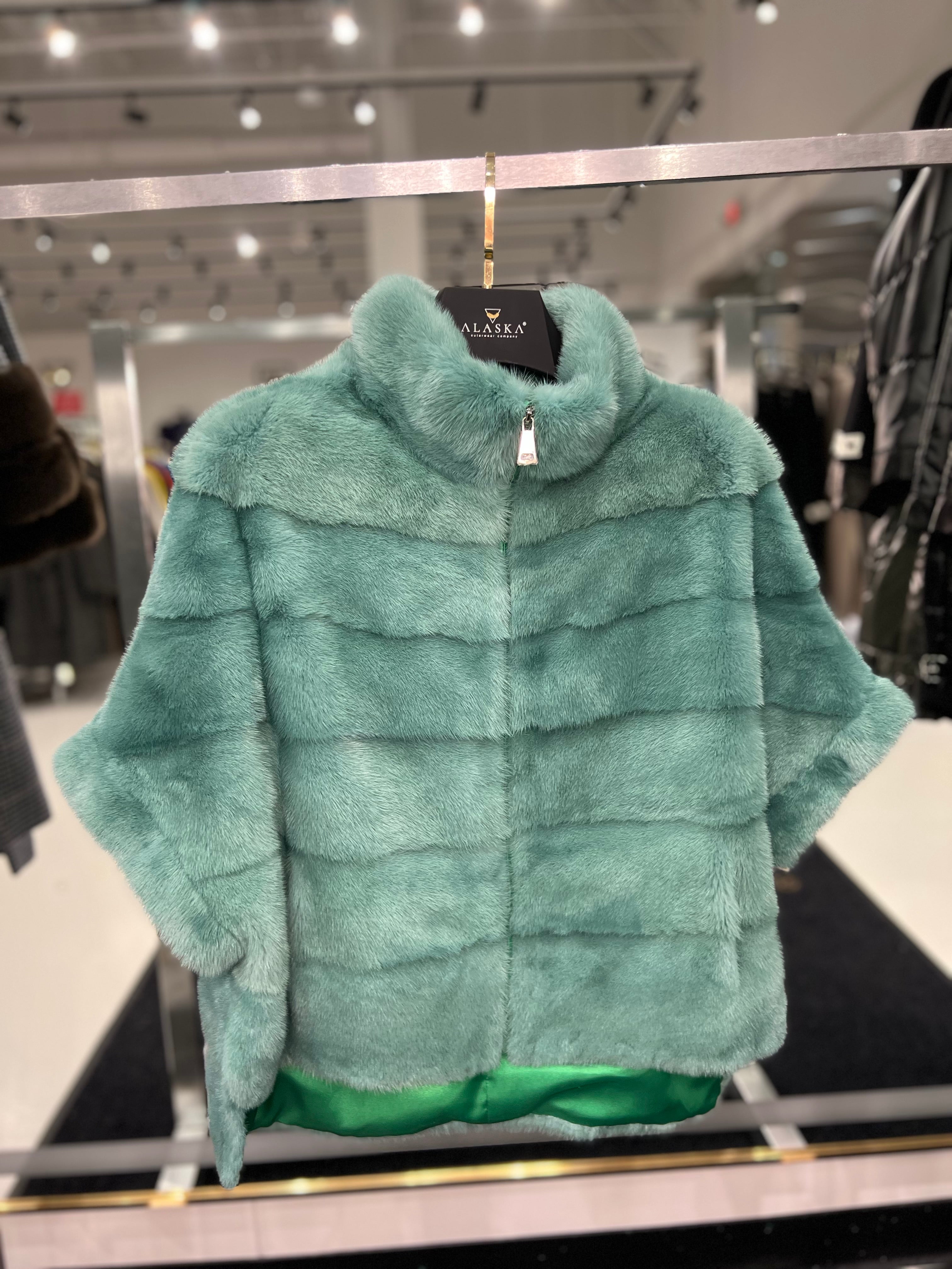 Genuine Scandinavian Mink Fur Poncho Alaska® Outerwear Company