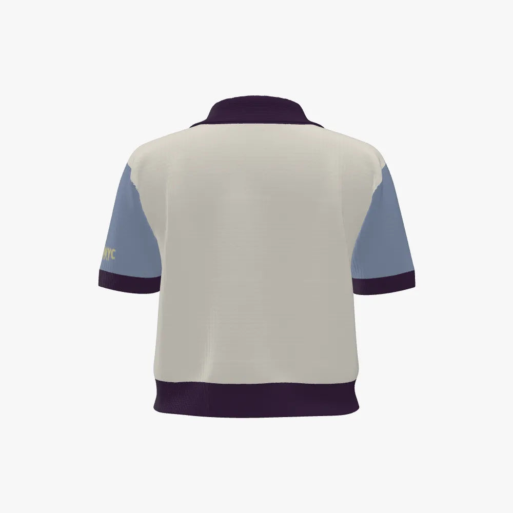 BYMANYC ® New York NOHO Eco Merino Cropped Polo - Conscious Urban Style BYMANYC ® New York
