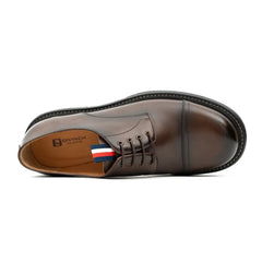 Big Cap Toe Derby shoes Coffee