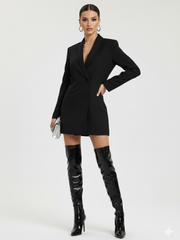 Black And White Women's Suit Jacket, Wall Street, BYMANYC New York.