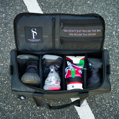 Black Leather Sneaker Duffle Sole Premise