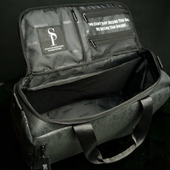 Black Leather Sneaker Duffle