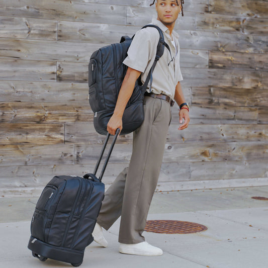 Black Leather Patented Carry On Backpack (Only 300 Made)