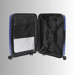 20-inch Blue Carry-On Hardcase Roller Luggage with 360° Wheels Sole Premise