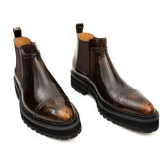 Brogue Platform Chelsea Boot
