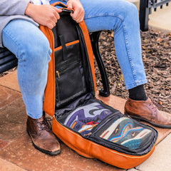 Brown Leather Commuter Bag Sole Premise