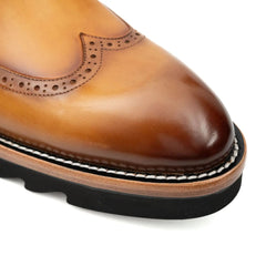 Burnished Brogue Platform Chelsea