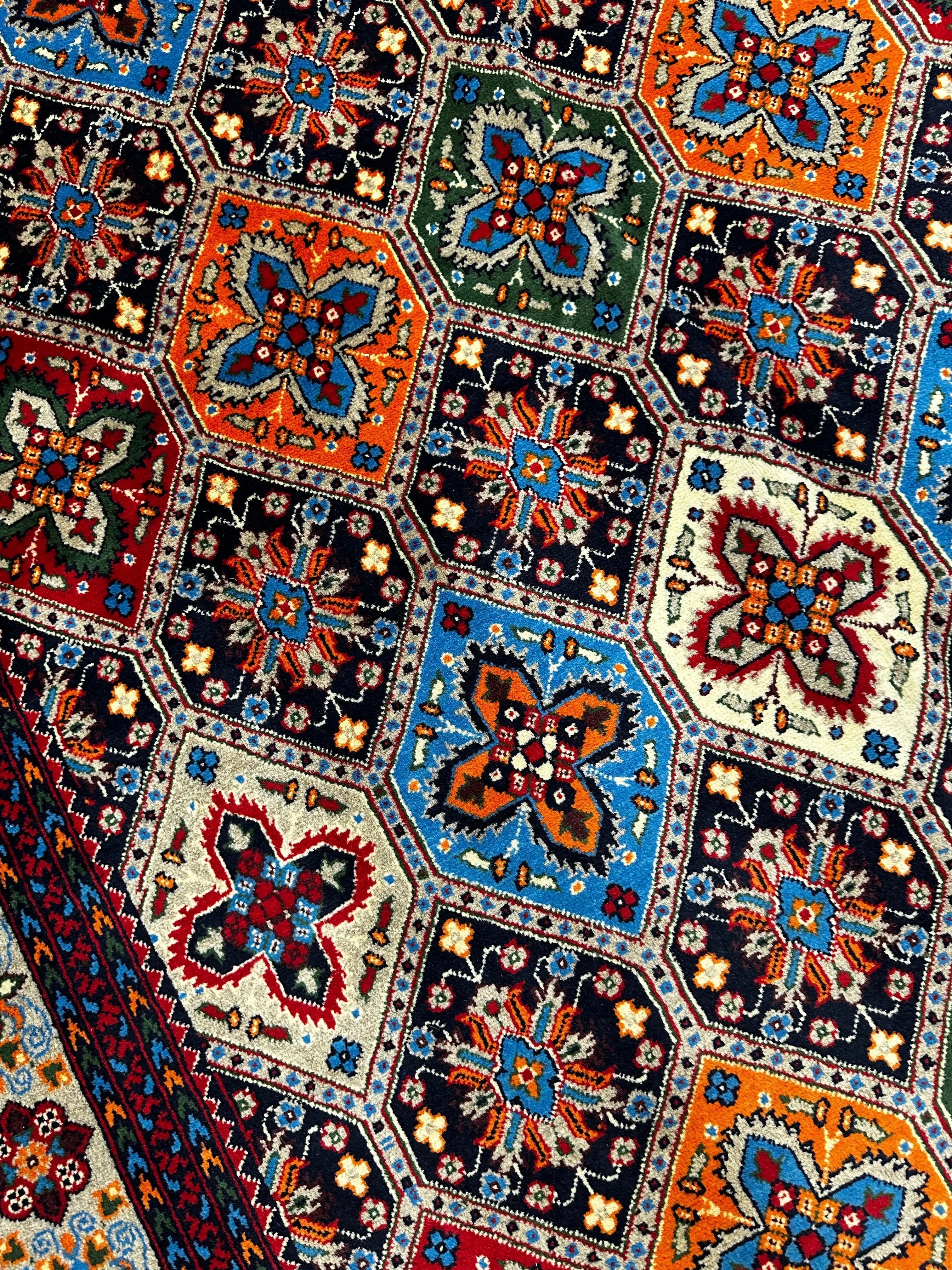 Hand-Knotted Afghani Kashi Wool Rug – 4’9″  x  6’10″ Rugistan