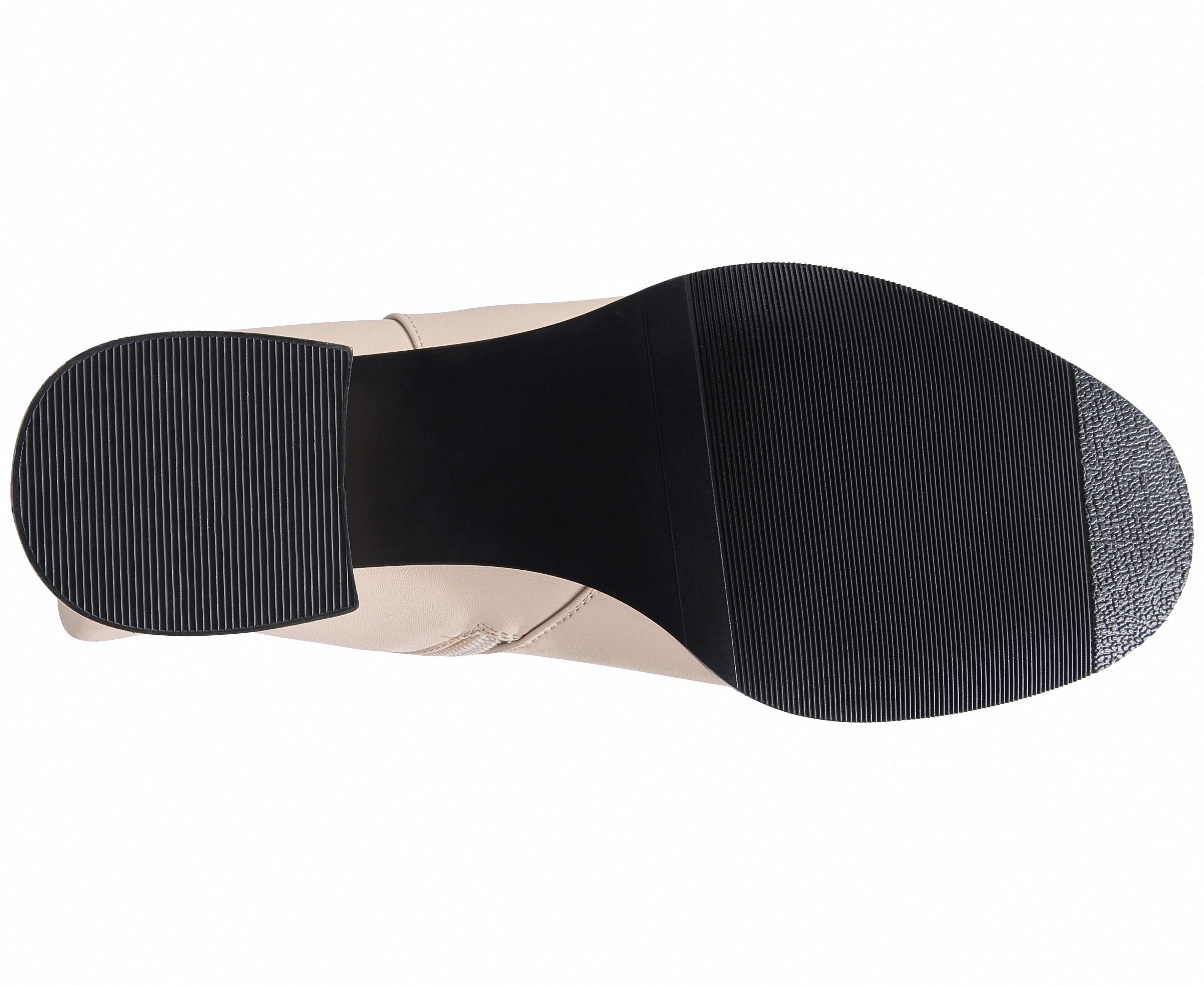 Close-up of a shoe sole with a white background