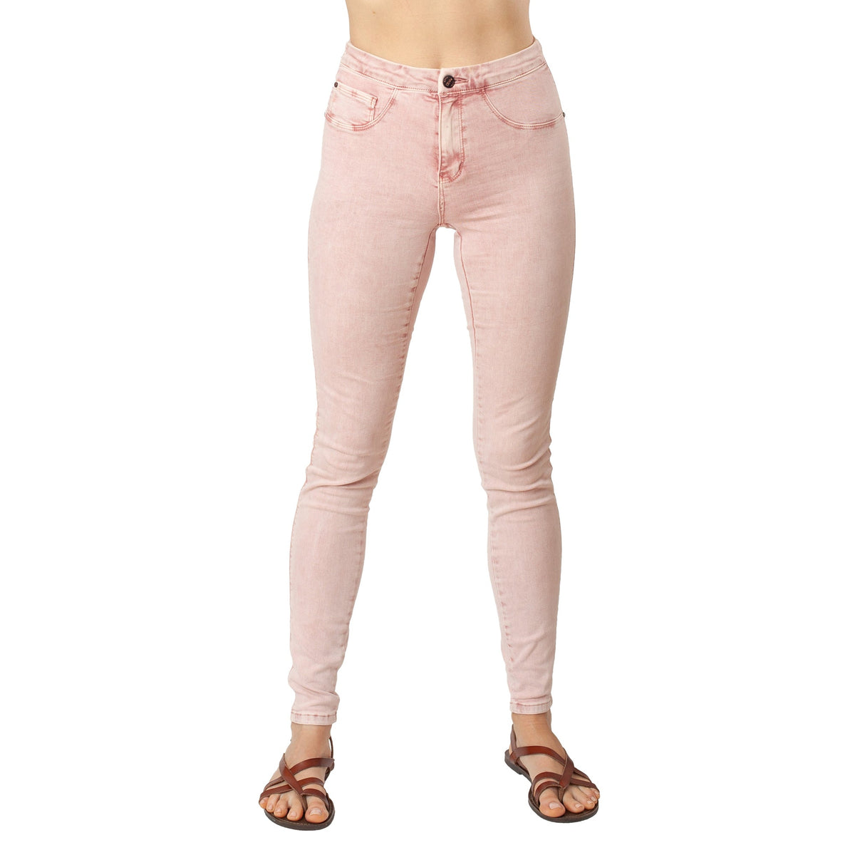 Dusty Pink Jeans Basic Signature Style