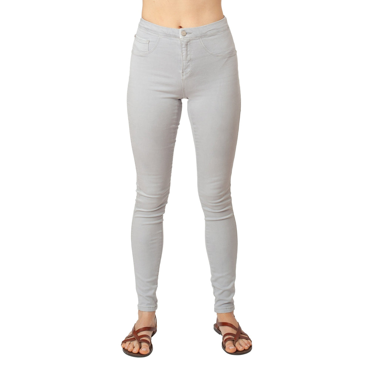 Light Grey Jeans Basic Signature Style