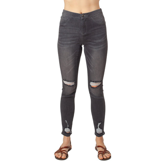 Fashion Style Ripped Leg Jeans