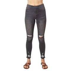 Fashion Style Ripped Leg Jeans