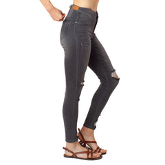 Fashion Style Ripped Leg Jeans