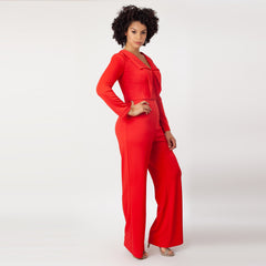 LS Origami Collar Jumpsuit