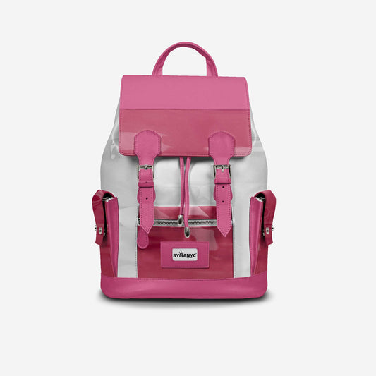 COUTURE Eco Backpack – Pink & White Edition | BYMANYC ® New York BYMANYC ® New York