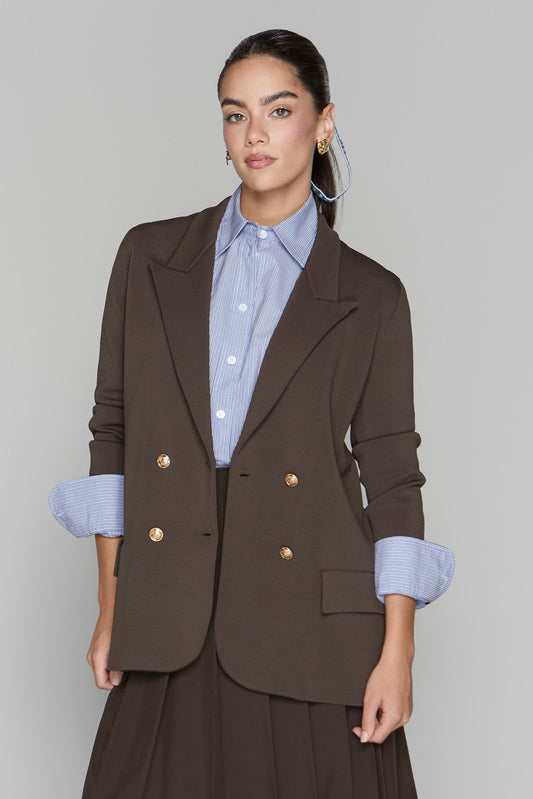 Darby Blazer in Cocoa Apparalel