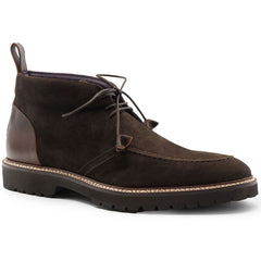 46-605-NIC CAMPO HIGH Italian Sueded Goatskin Chukka Boot, Nicotine