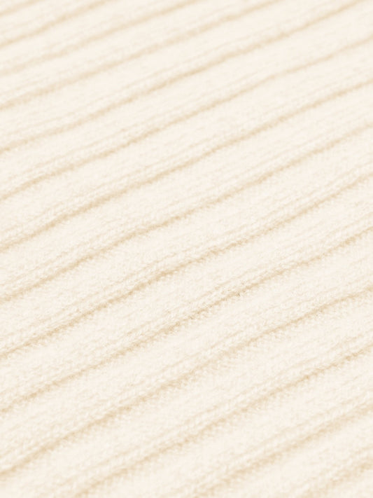 Close-up of beige fabric texture with horizontal lines