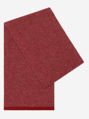 Riccardo (red & grey) - Italian 100% cashmere scarf with pattern