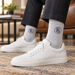 Family Shopolf Embroidered FS Logo Cotton Crew Socks