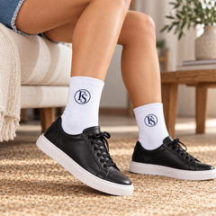Family Shopolf Embroidered FS Logo Cotton Crew Socks
