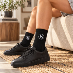 Family Shopolf Embroidered FS Logo Cotton Crew Socks