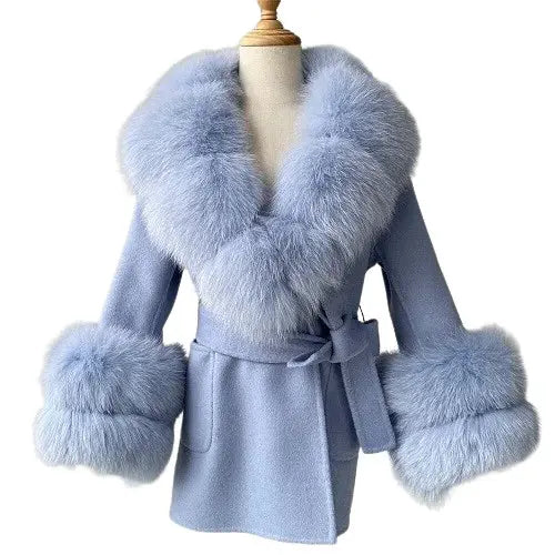 Winter Coat for Kids Featuring Genuine Fox Fur Collar Family Shopolf