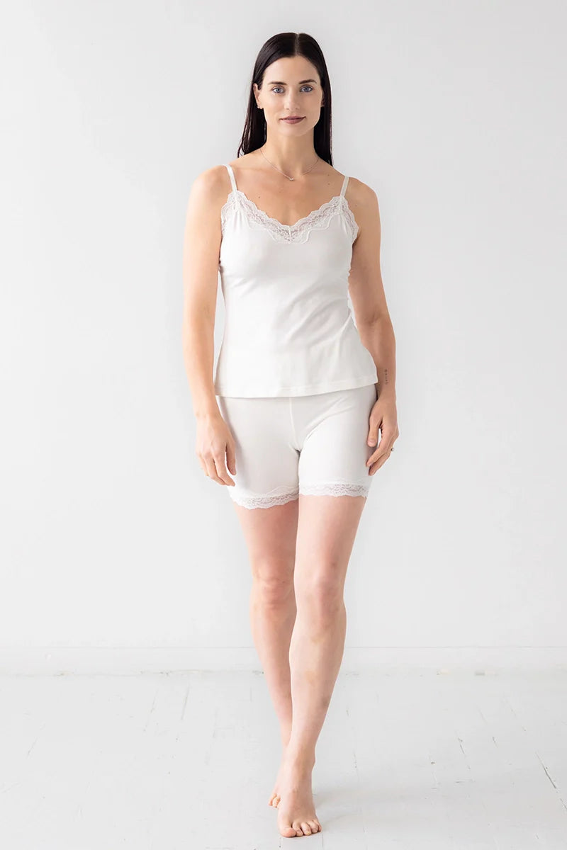Cotton Camisole with lace trim Salua Lingerie